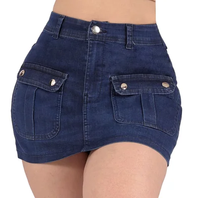 Short Falda Mezclilla Levanta Pompa Sea Brazil Mujer
