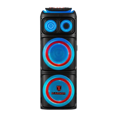 Bafle Profesional Kaiser KDS-1202A 2X12 pulgadas 50000W PMPO Negro SYP-Y