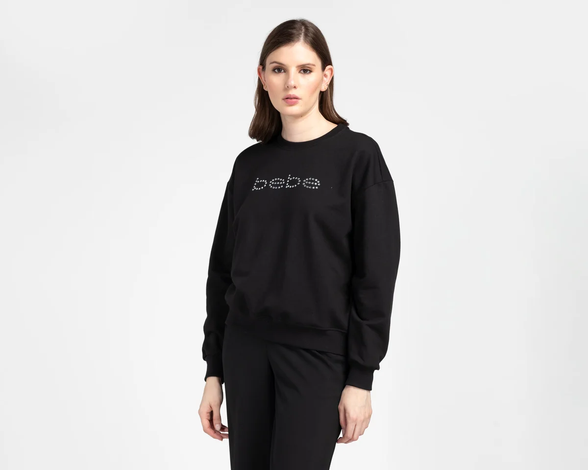 Sudadera Negra Bebe para Mujer