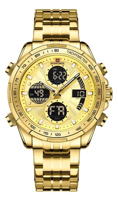 Naviforce Hombre Quartz Reloj Deportivo Digital Militar