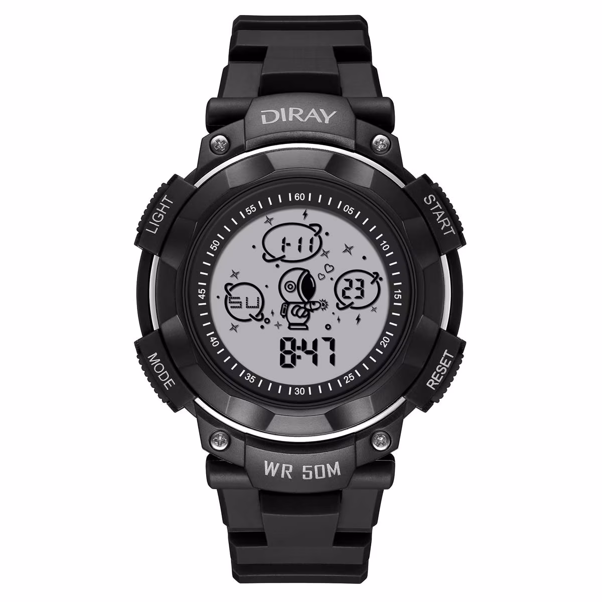 Reloj de Pulsera Diray Negro para Caballero
