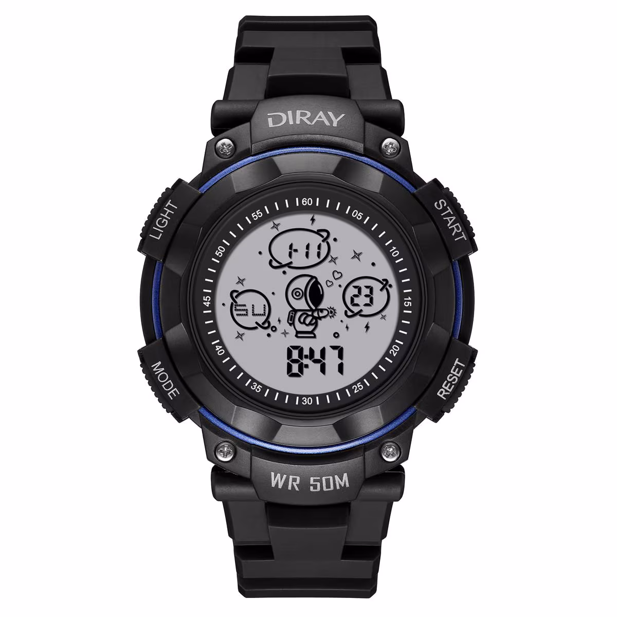 Reloj de Pulsera Diray Negro para Caballero