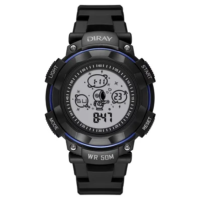 Reloj de Pulsera Diray Negro para Caballero