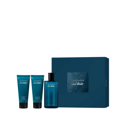 Fragancia Davidoff Cool Water Man Eau de Toilette Set para Caballero