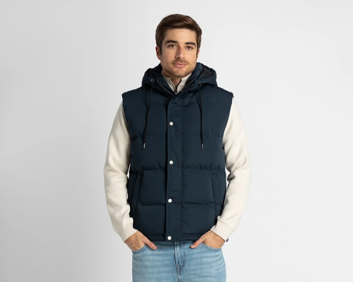 Chaleco con Capucha Refill para Hombre