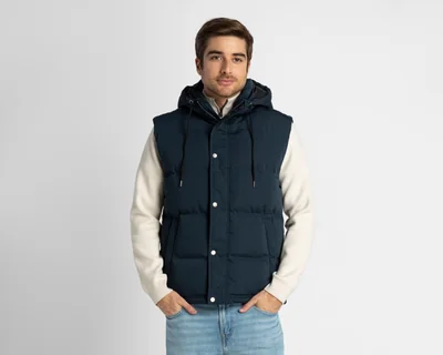 Chaleco con Capucha Refill para Hombre