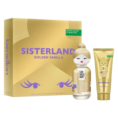 Set de fragancia Benetton Sisterland Golden Vanilla Eau de Parfum Para Mujer