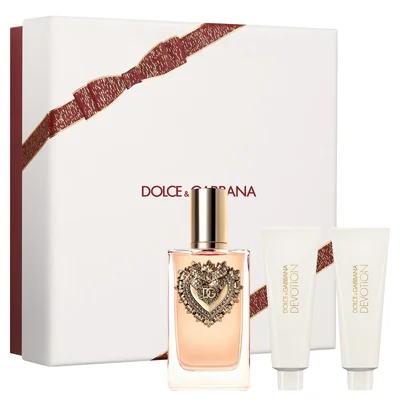 Estuche Fragancia Dolce&Gabbana Devotion Eau De Parfum 100 Ml + Sg 50 Ml + Bl 50 Ml Para Dama