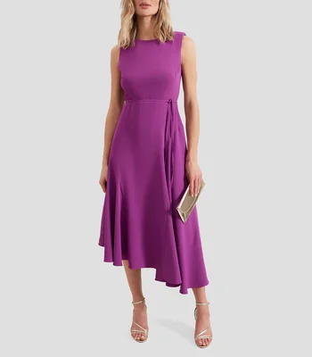Vestido midi asimetrico Maya Plain Mujer