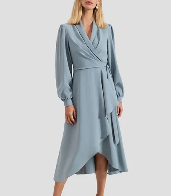 Vestido Midi manga larga Mujer