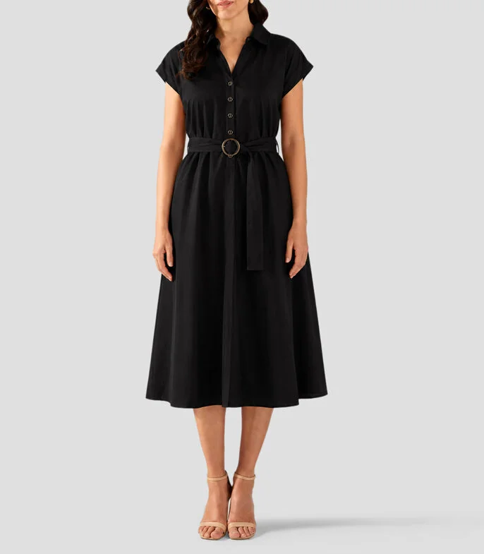 Vestido largo liso Mujer