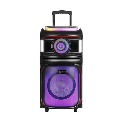 Bafle Bocina Select Sound BT1212 Maxvibe 80w Con Luces Led TWS Karaoke Bluetoooth 5.0