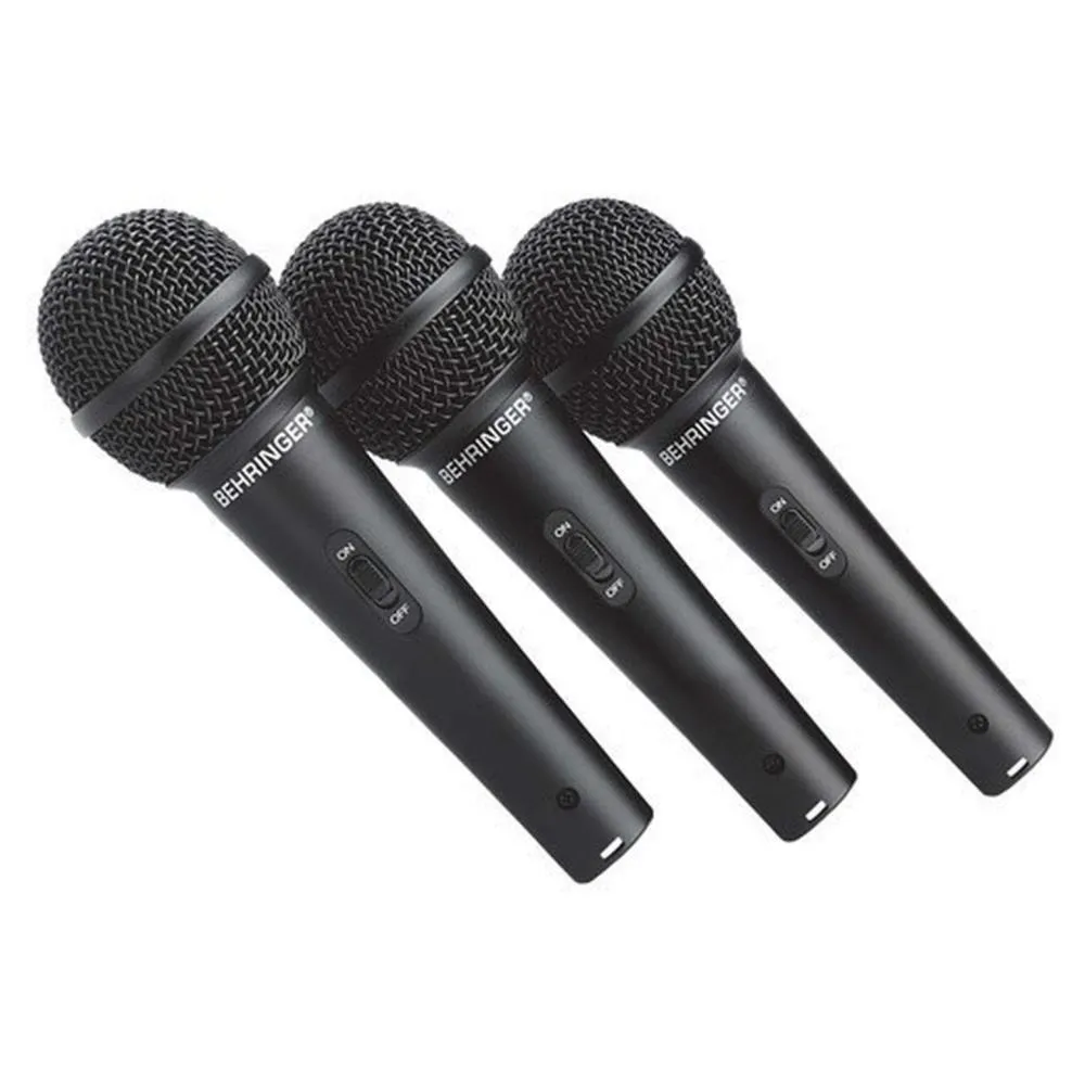 Behringer XM1800S Juego de 3 Microfonos Dinámicos