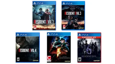 BUNDLE PS4 Resident Evil 2+3+4+5+6
