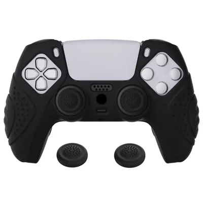 eXtremeRate PlayVital Guardian Edition Funda de Silicona de Tacto Suave para ps5 Mando, Carcasa Antideslizante de Protección par