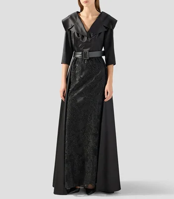 Vestido de fiesta largo sólido Mujer