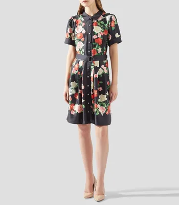 Vestido casual corto estampado Mujer