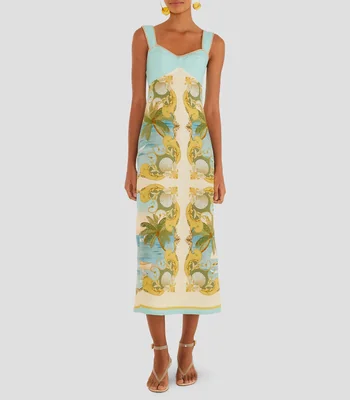 Vestido largo sin mangas con diseño fantasía Royal Sea Mujer