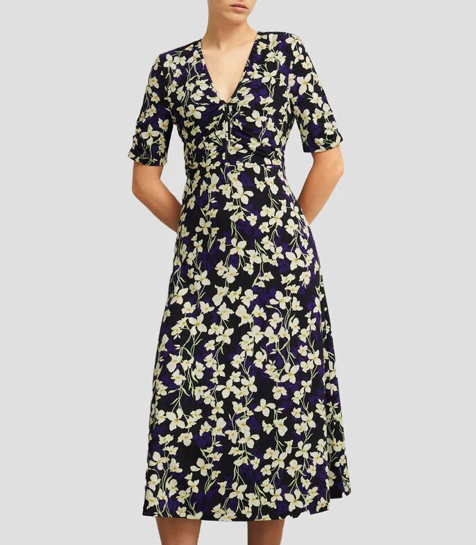 Vestido midi estampado Peyton Mujer