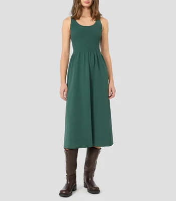 Vestido largo liso Mujer