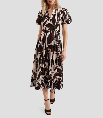 Vestido midi con estampado Zarah Mujer