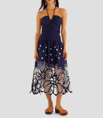Vestido largo estampado Richilieur Mujer