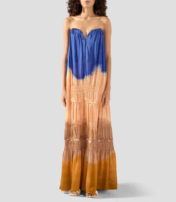 Vestido maxi estampado Veil Mujer