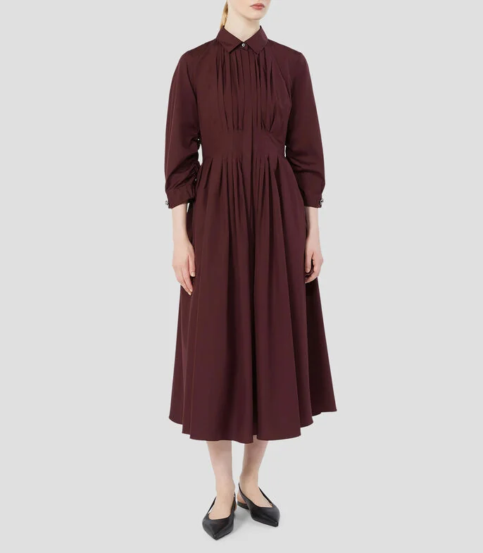 Vestido largo manga 3/4 liso Adagio Mujer