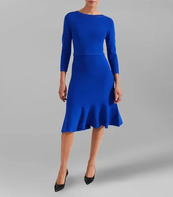 Vestido Midi con manga 3,4 Quinn Mujer