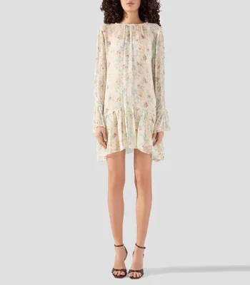 Vestido corto estampado Mujer
