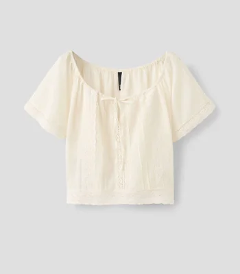 Blusa fantasía manga corta Mujer
