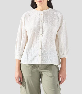 Blusa fantasía manga 3/4 Mujer