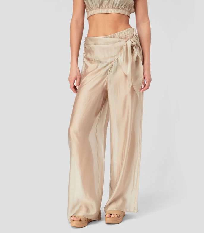 Pantalón para playa liso Mujer