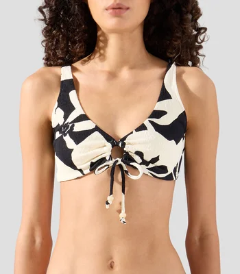 Bikini top estampado Mujer