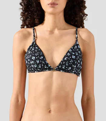 Bikini top con estampado Mujer