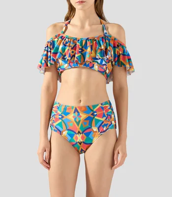 Tankini 2 piezas estampado Mujer
