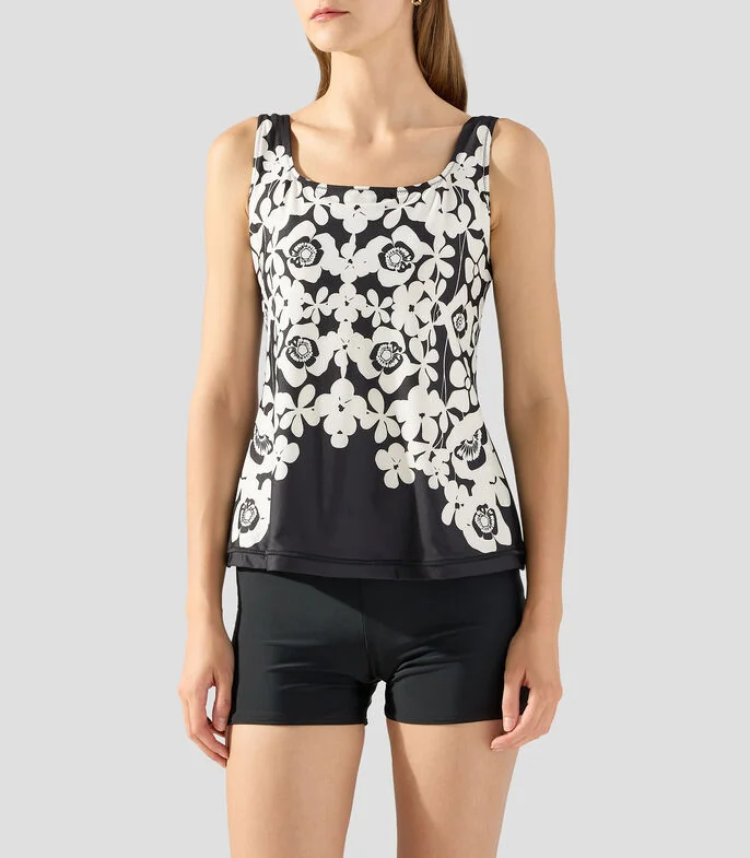 Tankini 2 piezas estampado Mujer