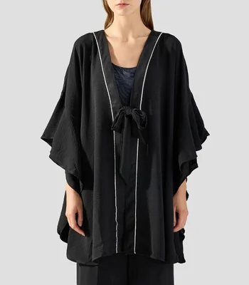 Kaftan liso manga 3/4 Mujer