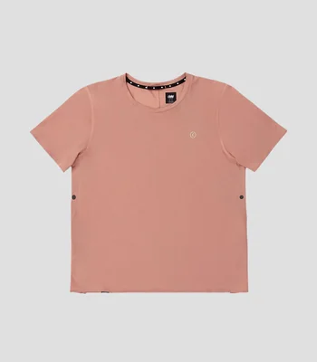 Playera Deportiva para correr cuello redondo manga corta liso Mujer