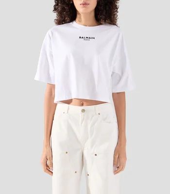 Playera cuello redondo manga corta lisa Mujer