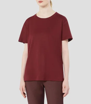 Playera cuello redondo manga corta Lisa Mujer