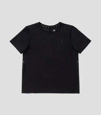 Playera Deportiva para correr cuello redondo manga corta liso Mujer