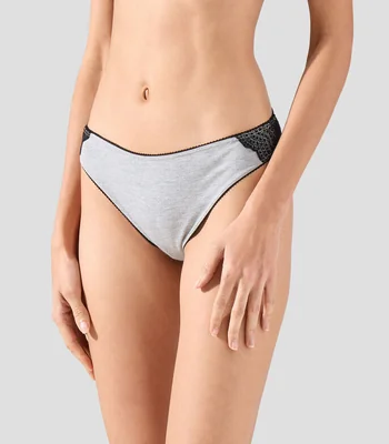 Bikini jaspeado con encaje UNWIND by Epsilon Mujer