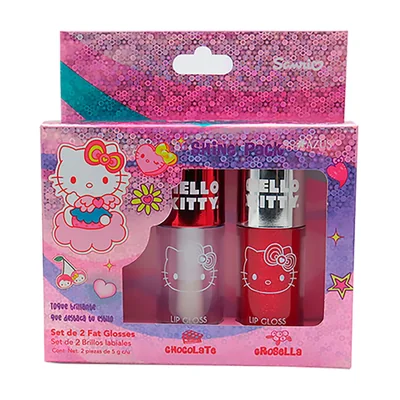 Set de 2 Lip Glosses Hello Kitty Fat Gloss Duo Pack Azus
