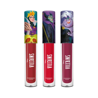 Set de Labiales Disney Villanas Matte
