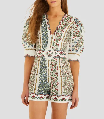 Jumper de corte recto con frutos Mujer