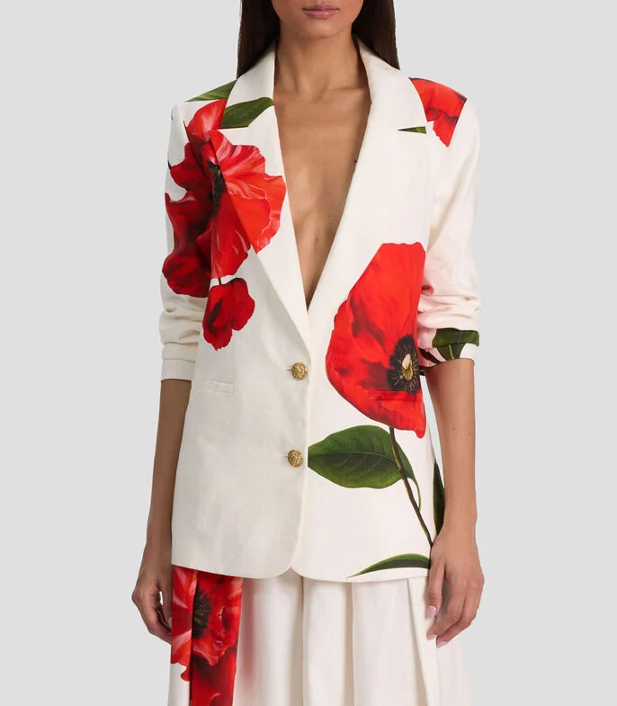 Saco estampado Mujer