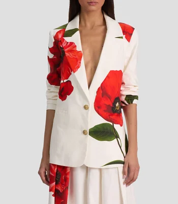 Saco estampado Mujer