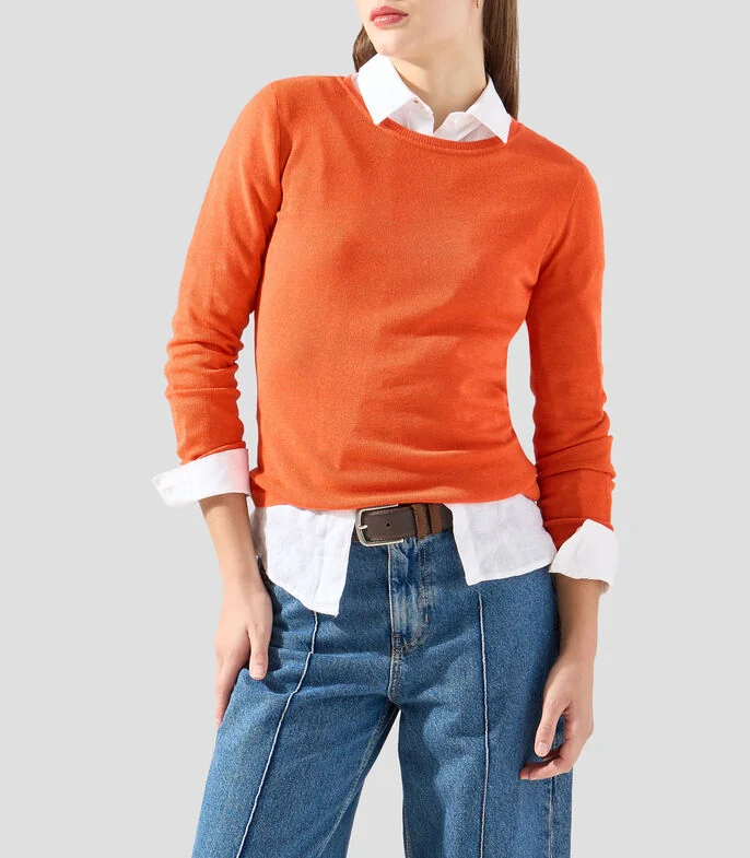 Suéter cuello redondo Mujer