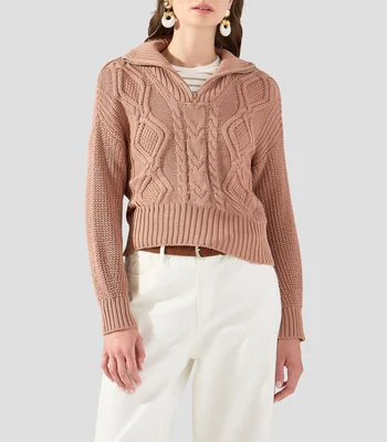 Suéter cuello alto Mujer